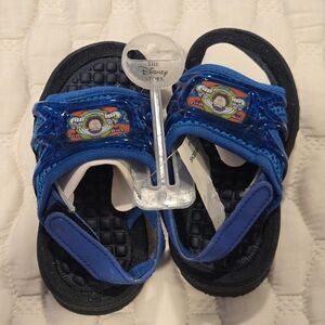 Disney Kids Blue Buzz Lightyear Sandals